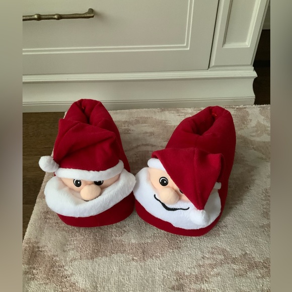 OLD NAVY Cozy CHRISTMAS Santa Mens’s Slippers Size X-Large 12-13 BRAND NEW - Picture 5 of 12